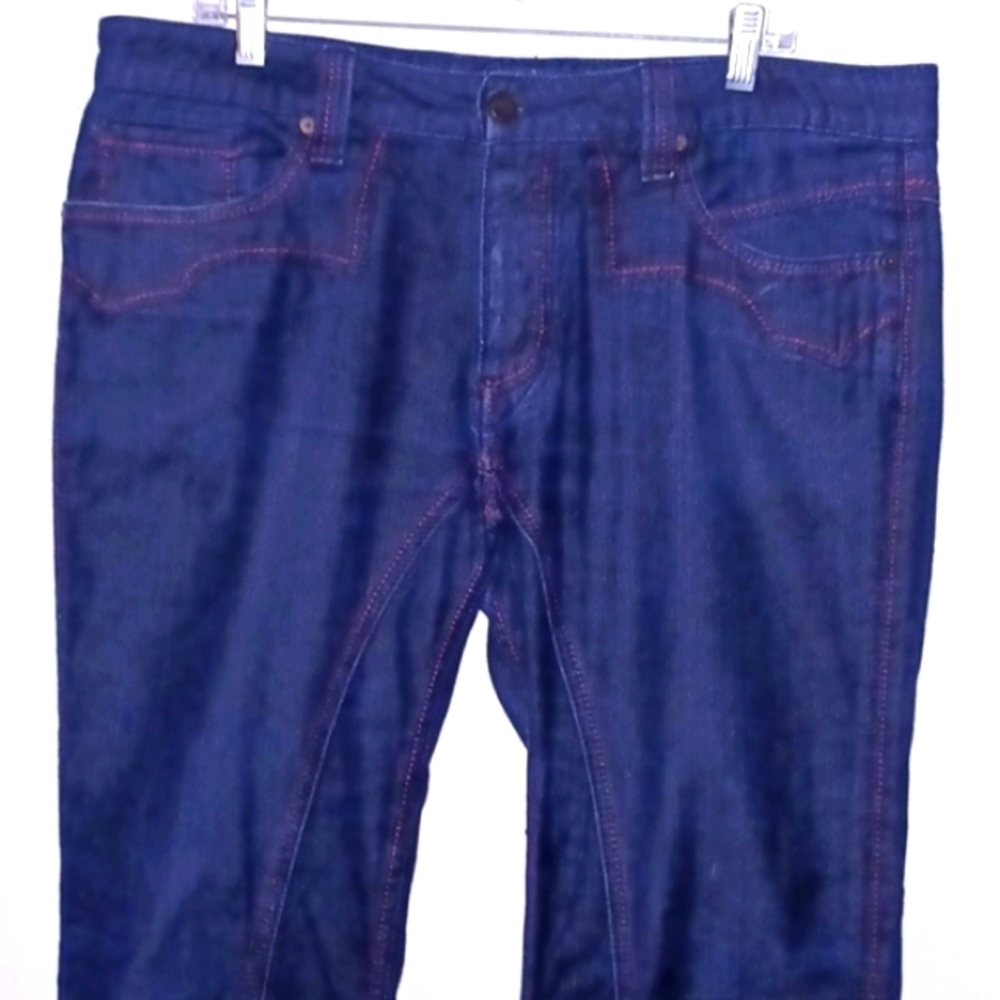 Antik DENIM Men's Blue Button-fly, Flare Leg Jeans, 36W / 33L - Picture 8 of 11